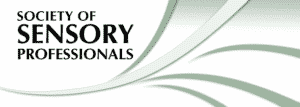 Logo for Society of Sensory Professionals featuring flowing green abstract lines.