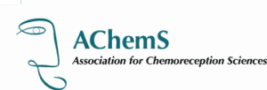 Logo for AChemS, Association for Chemoreception Sciences, with a line-drawn profile.